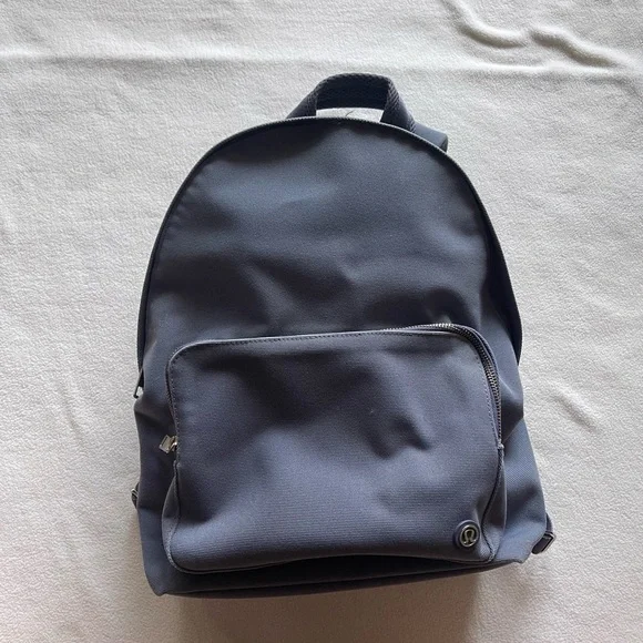 lululemon athletica | Bags | Lululemon Athletica Blue Canvas Backpack |  Poshmark